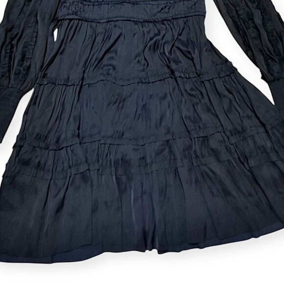 Ulla Johnson Gemma Plissé Mini Dress Midnight,  Size 8 NWT $575 - Picture 10 of 16